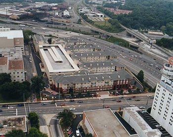 steel parking garage